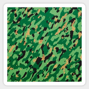 Camouflage - Green and light green Sticker